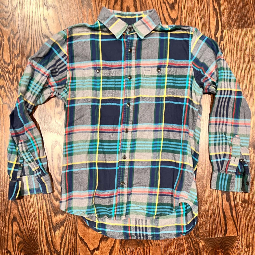 GAP Standard Fit Plaid Flannel Shirt – Men’s Small